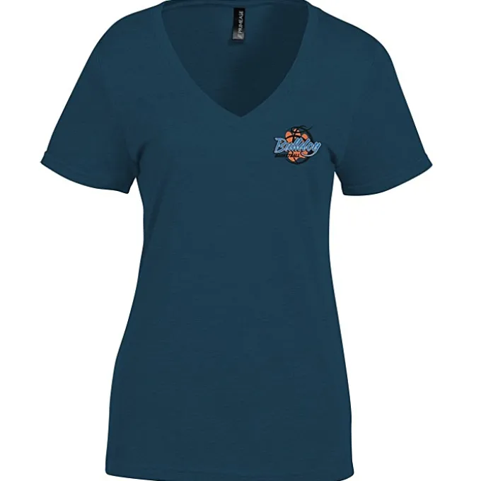 Primease Tri-Blend V-Neck Tee - Ladies' - Embroidered