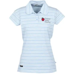 Princeton Micro Stripe Performance Cap Sleeve Polo - Ladies'