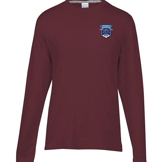 Principle Performance Blend Long Sleeve T-Shirt - Embroidered