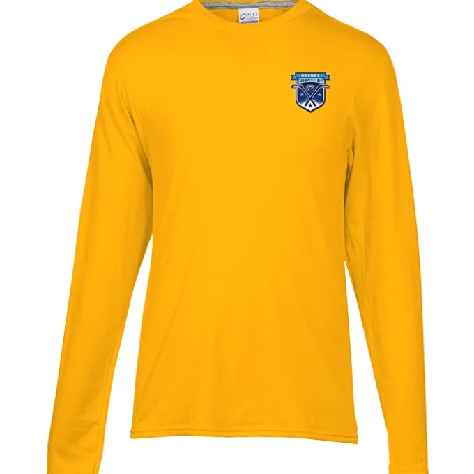 Principle Performance Blend Long Sleeve T-Shirt - Embroidered