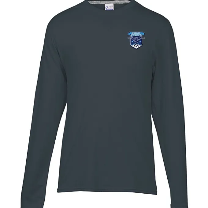 Principle Performance Blend Long Sleeve T-Shirt - Embroidered