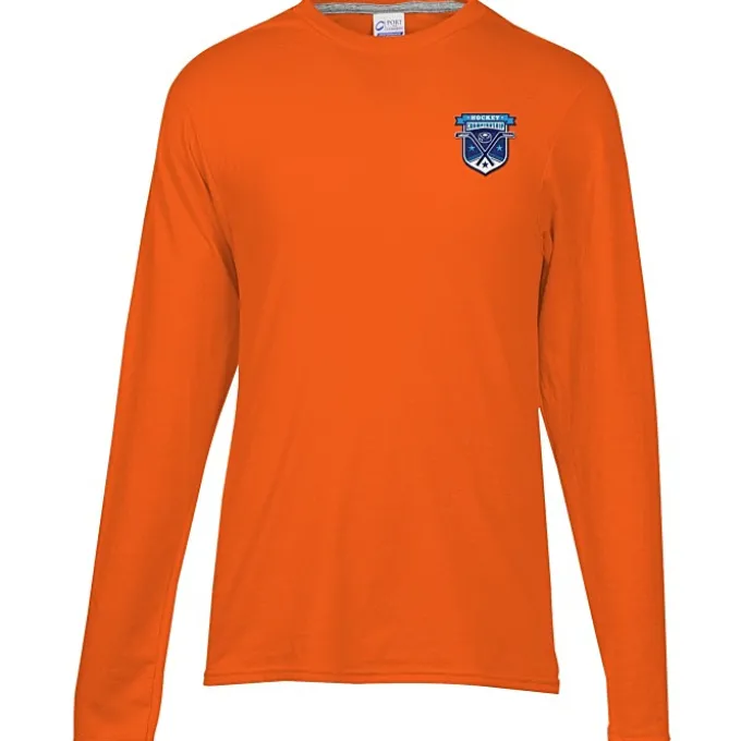 Principle Performance Blend Long Sleeve T-Shirt - Embroidered