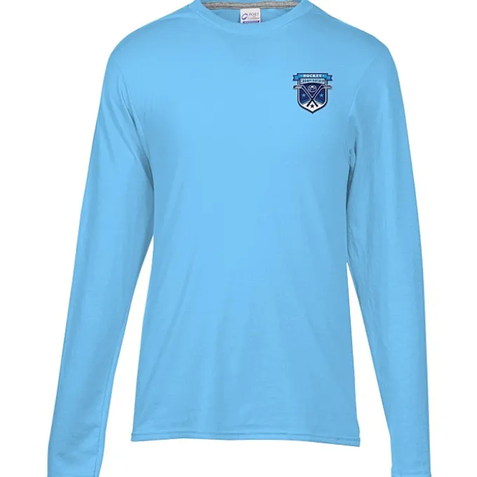 Principle Performance Blend Long Sleeve T-Shirt - Embroidered