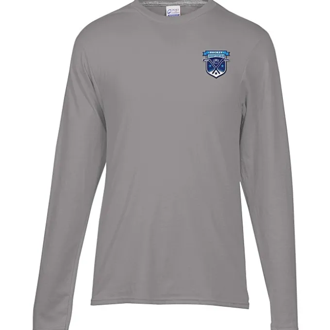 Principle Performance Blend Long Sleeve T-Shirt - Embroidered