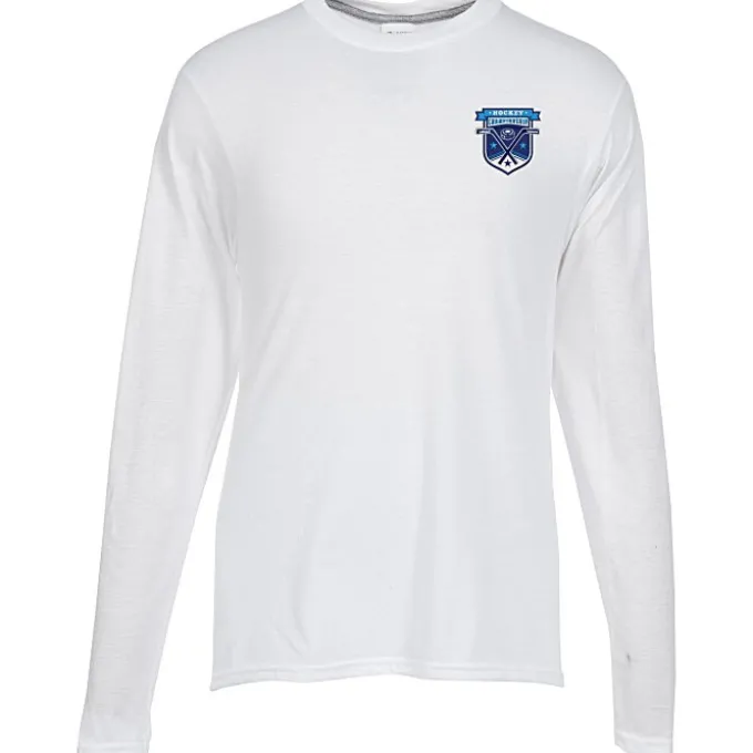 Principle Performance Blend Long Sleeve T-Shirt - Embroidered