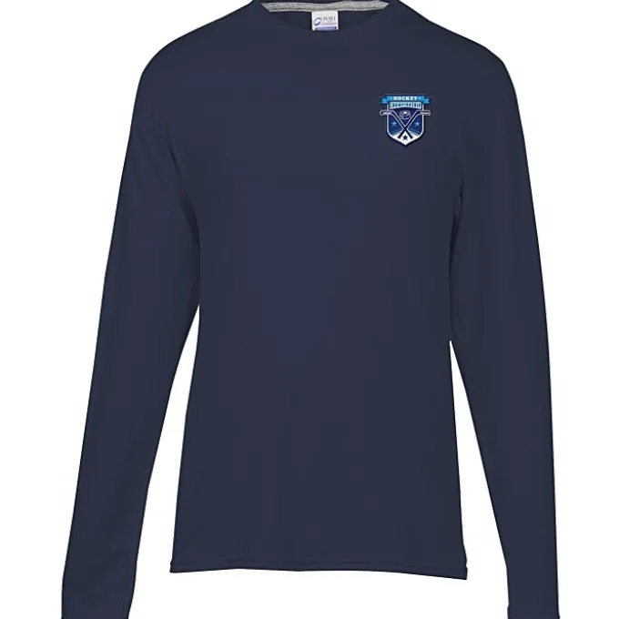 Principle Performance Blend Long Sleeve T-Shirt - Embroidered