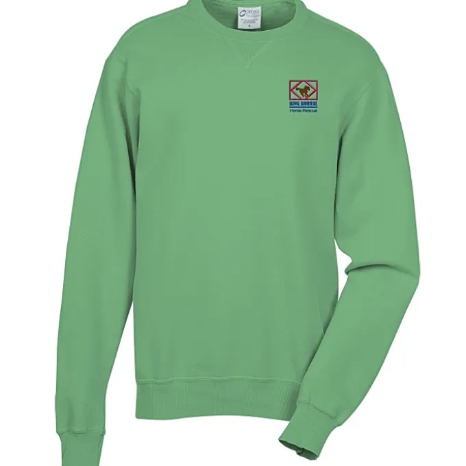 Principle Pigment-Dyed Crew Sweatshirt - Embroidered