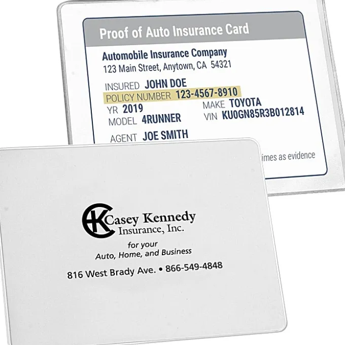 Proof of Insurance Holder