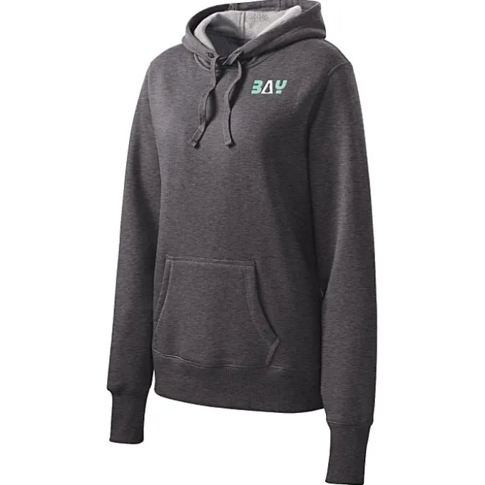 Pullover Fleece Hoodie - Ladies' - Embroidered