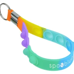 Push Pop Fidget Wrist Strap Keychain