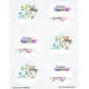 Quick & Colorful Perforated Sheeted Label - Circle 2-3/4 inches