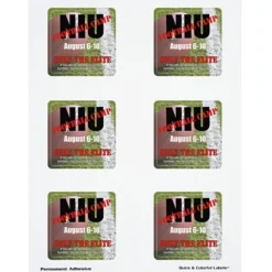 Quick & Colorful Sheeted Label - Square 2-1/2 inches x 2-1/2 inches