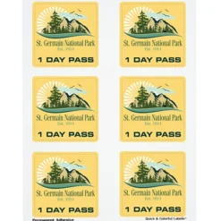 Quick & Colorful Sheeted Label - Square 3 inches x 3 inches