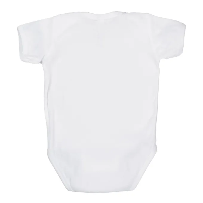 Rabbit Skins Infant Onesie - White - Embroidered