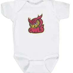 Rabbit Skins Infant Onesie - White - Embroidered