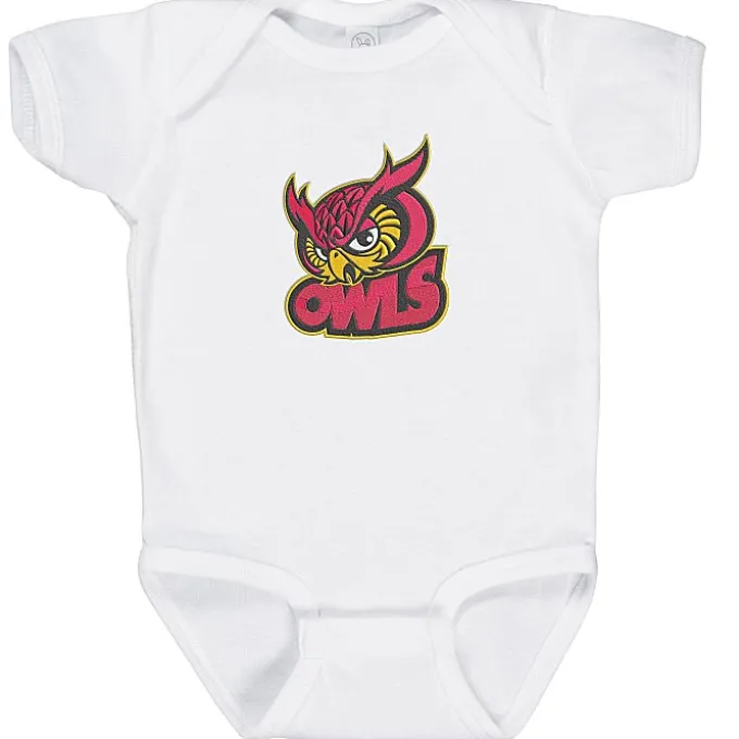 Rabbit Skins Infant Onesie - White - Embroidered