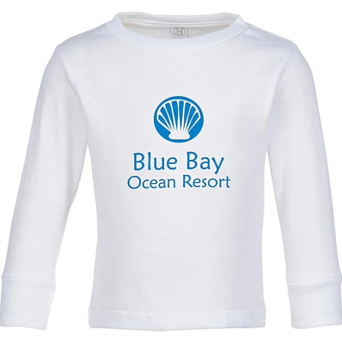 Rabbit Skins Jersey Long Sleeve T-Shirt - Toddler - White