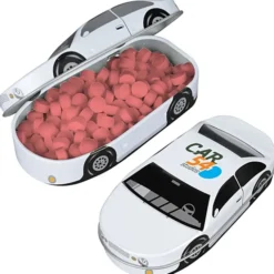 Race Car Mint Tin - White