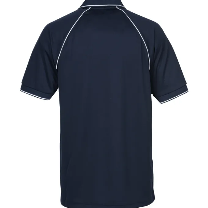Raglan Sleeve Polo with Piping - Men's