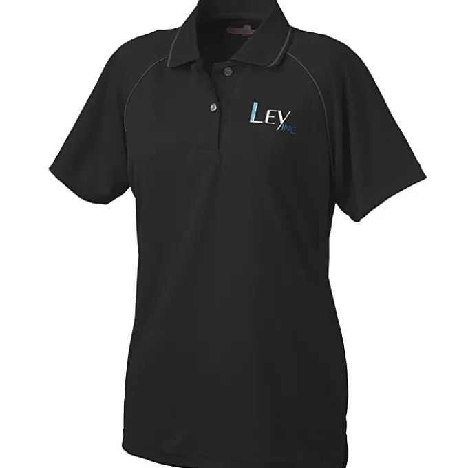 Raglan Sleeve Polo with Piping - Ladies'