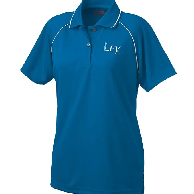 Raglan Sleeve Polo with Piping - Ladies'