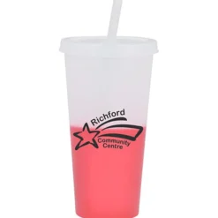 Rave Mood Tumbler with Lid and Straw - 26 oz