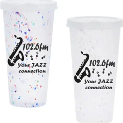 Rave Rainbow Confetti Mood Tumbler with Lid - 26 oz