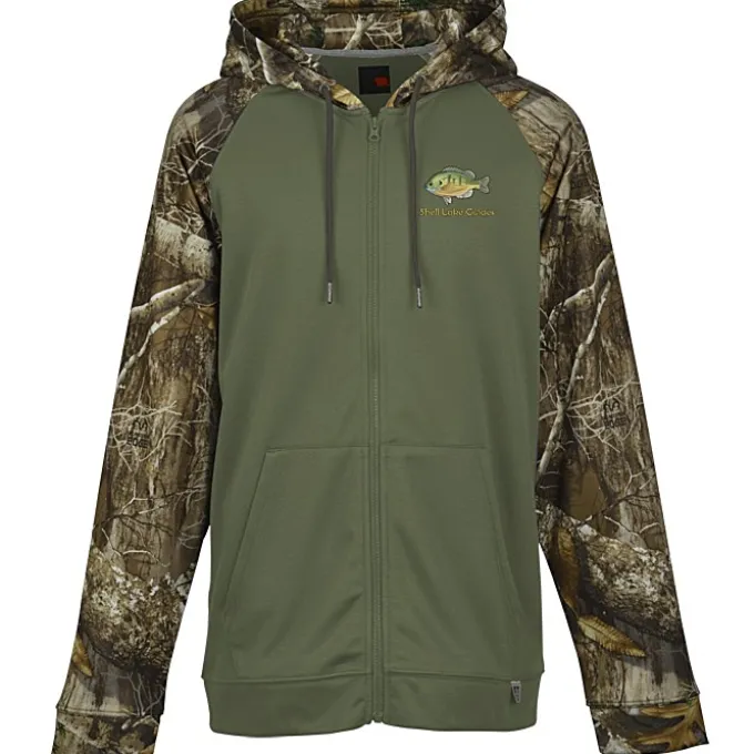 Realtree Performance Colorblock Full-Zip Hoodie