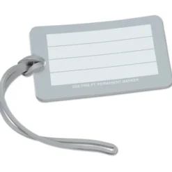 Rectangle Luggage Tag - 2 inches x 3 1/2 inches - Opaque