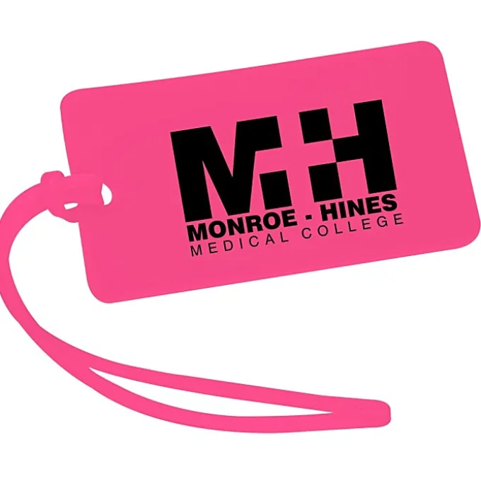 Rectangle Luggage Tag - 2 inches x 3 1/2 inches - Translucent
