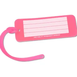 Rectangle Luggage Tag - 1 1/2 inches x 4 inches - Translucent