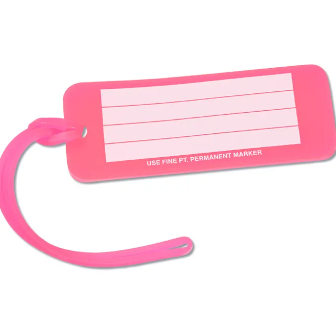 Rectangle Luggage Tag - 1 1/2 inches x 4 inches - Translucent