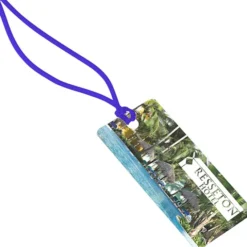 Rectangle POLYspectrum Bag Tag - 2 inches x 4 inches - Translucent