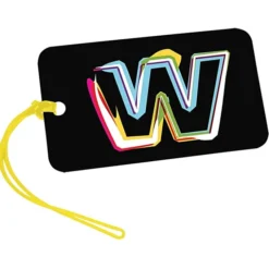 Rectangle POLYspectrum Bag Tag - 3 inches x 5 inches - Opaque