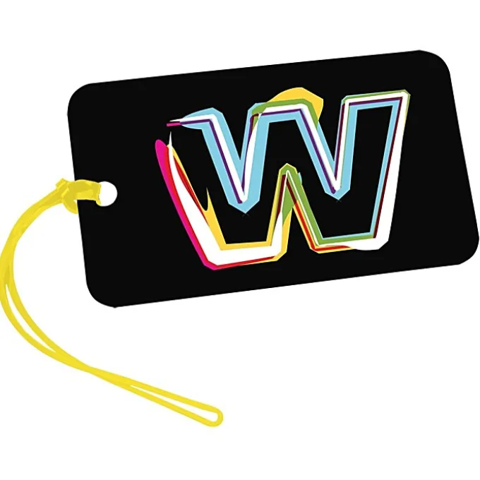Rectangle POLYspectrum Bag Tag - 3 inches x 5 inches - Opaque