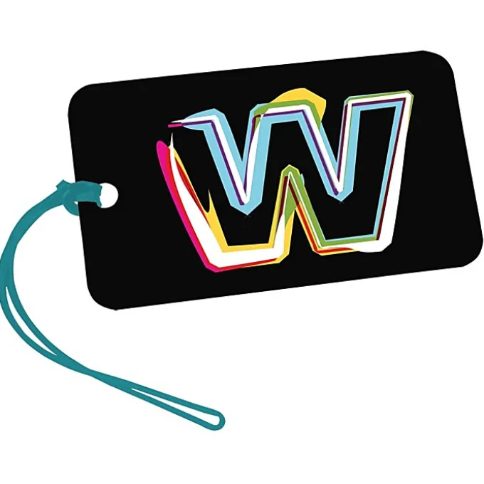 Rectangle POLYspectrum Bag Tag - 3 inches x 5 inches - Opaque