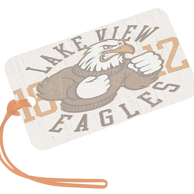 Rectangle POLYspectrum Bag Tag - 3 inches x 5 inches - Translucent