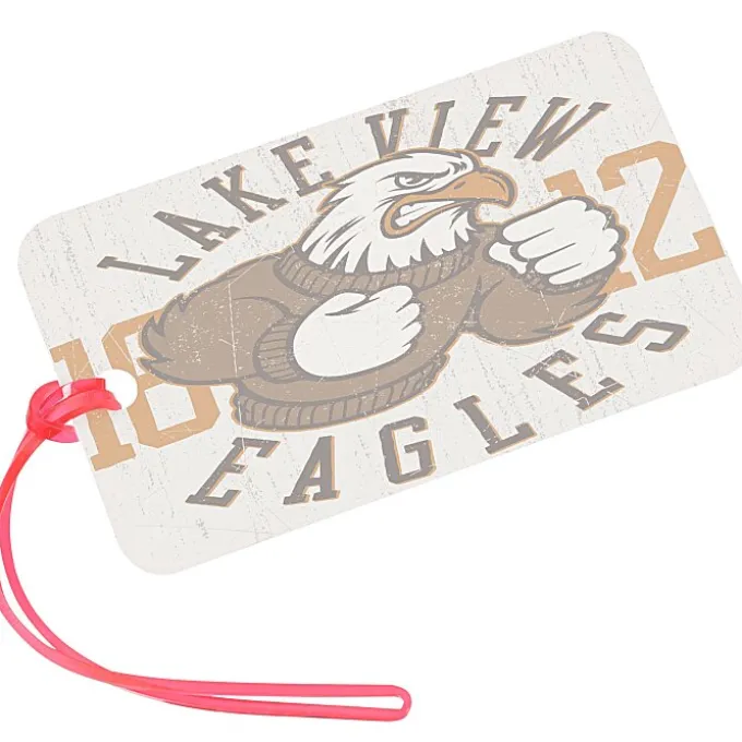 Rectangle POLYspectrum Bag Tag - 3 inches x 5 inches - Translucent