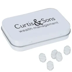 Rectangular Tin with Shaped Mints - Dollar Sign