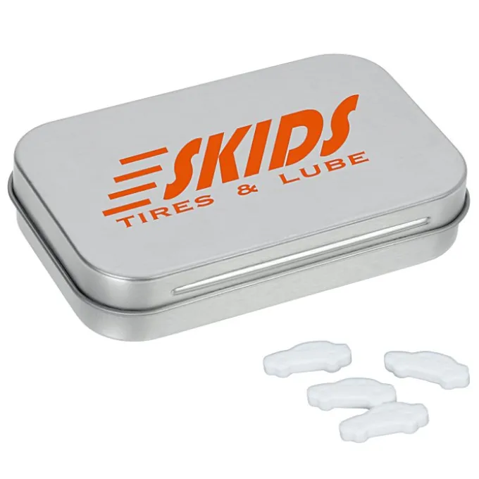 Rectangular Tin with Shaped Mints - Car