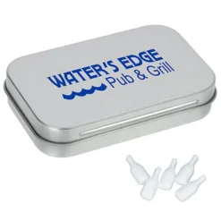 Rectangular Tin with Shaped Mints - Bottle