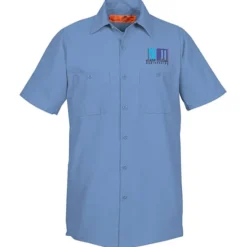 Red Kap Technician Short Sleeve Work Shirt - 24 hr