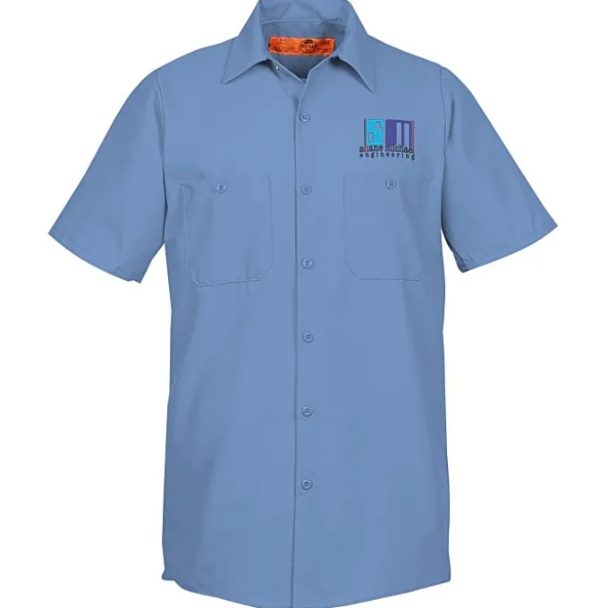 Red Kap Technician Short Sleeve Work Shirt - 24 hr