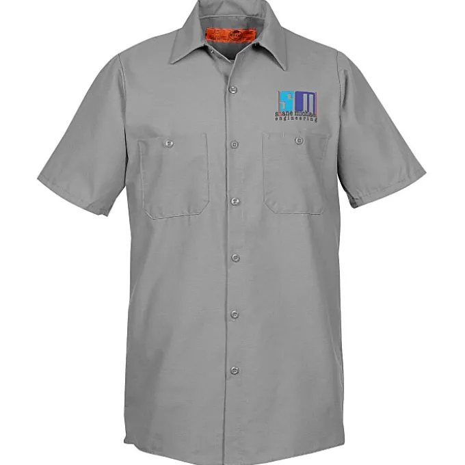 Red Kap Technician Short Sleeve Work Shirt - 24 hr
