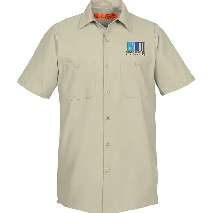 Red Kap Technician Short Sleeve Work Shirt - 24 hr