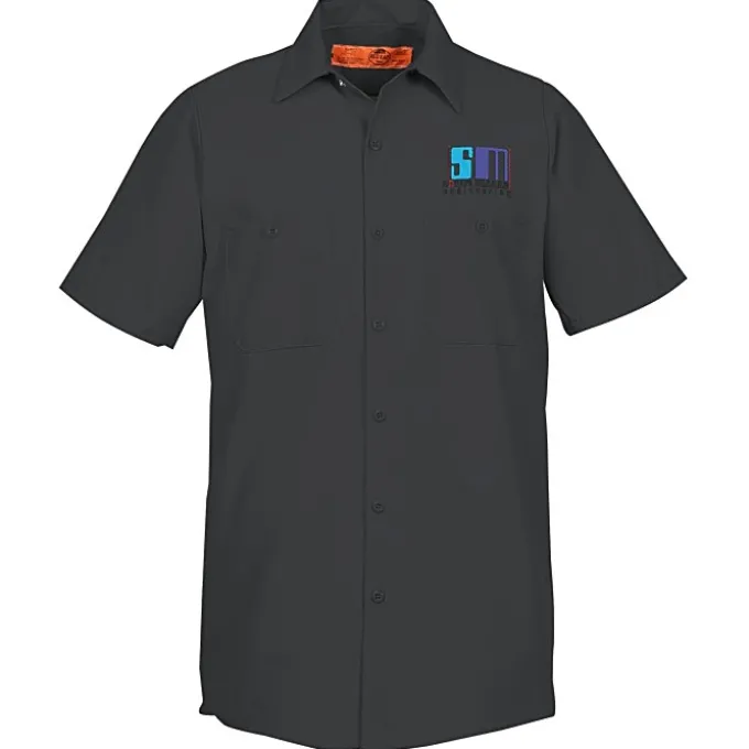 Red Kap Technician Short Sleeve Work Shirt - 24 hr