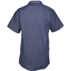Red Kap Technician Short Sleeve Striped Work Shirt
