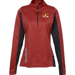 Reebok Crossover 1/4-Zip Lightweight Heather Pullover - Ladies'