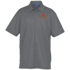 Reflective Accent Pinpoint Mesh Polo - Men's
