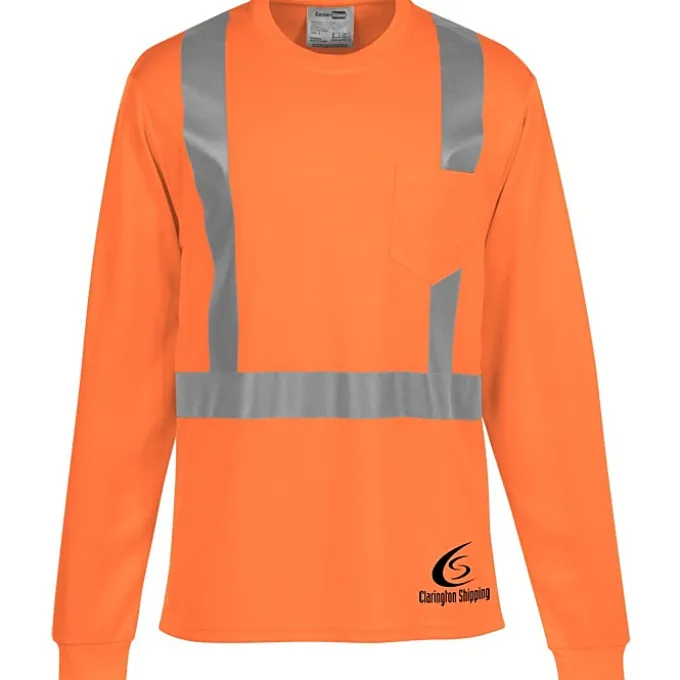 Reflective Performance Long Sleeve Pocket T-Shirt